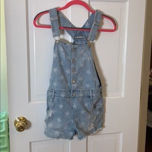 Star Print Blue Shortall